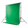 Achtergrond Systeem met Vinyl Chroma Key Groen 2,75m
